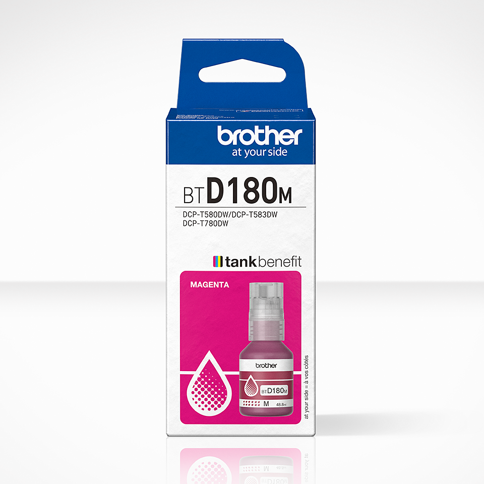 [BTD180M] Brother BT-D180M / BTD180M magenta ink bottle, 5,000 pages