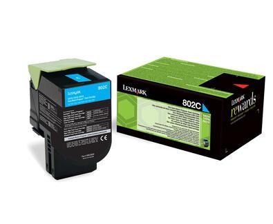 [80C20C0] Toner Lexmark 802C / 80C20C0 cyan, 1 000 pages