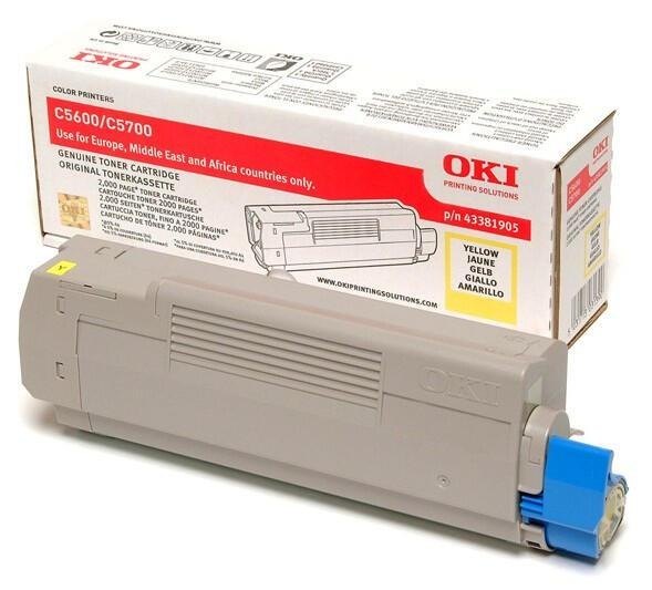 [43381905] Toner OKI 43381905 jaune