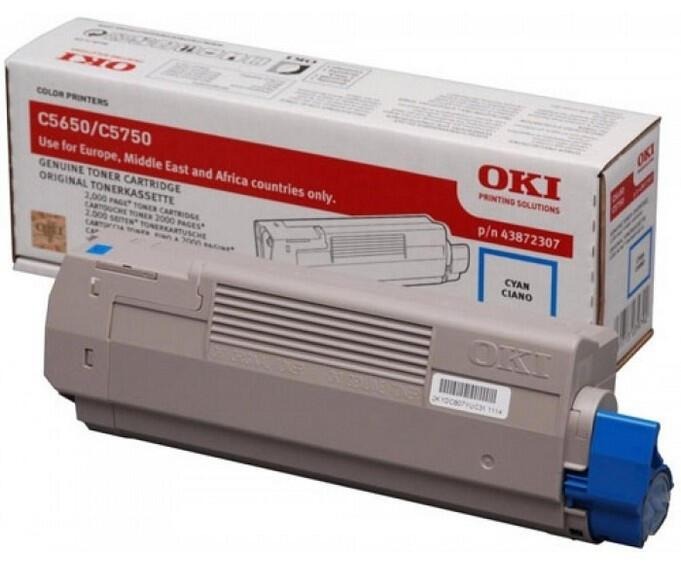 Toner OKI 43872307 Cyan, 2.000 Seiten