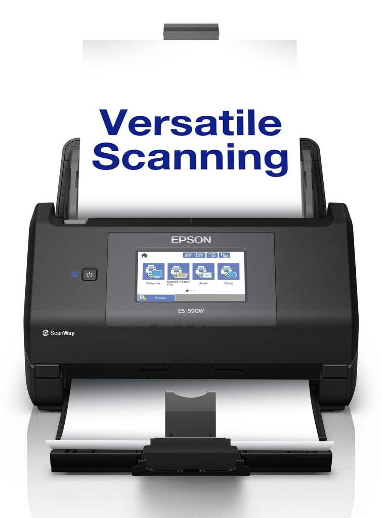 Epson ES-590W document scanner, A4, 45 ppm