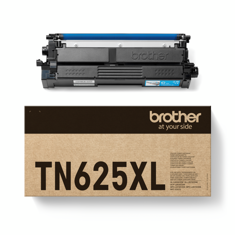 Brother Toner TN-625XLC / TN625XLC Cyan XL, 4.500 Seiten