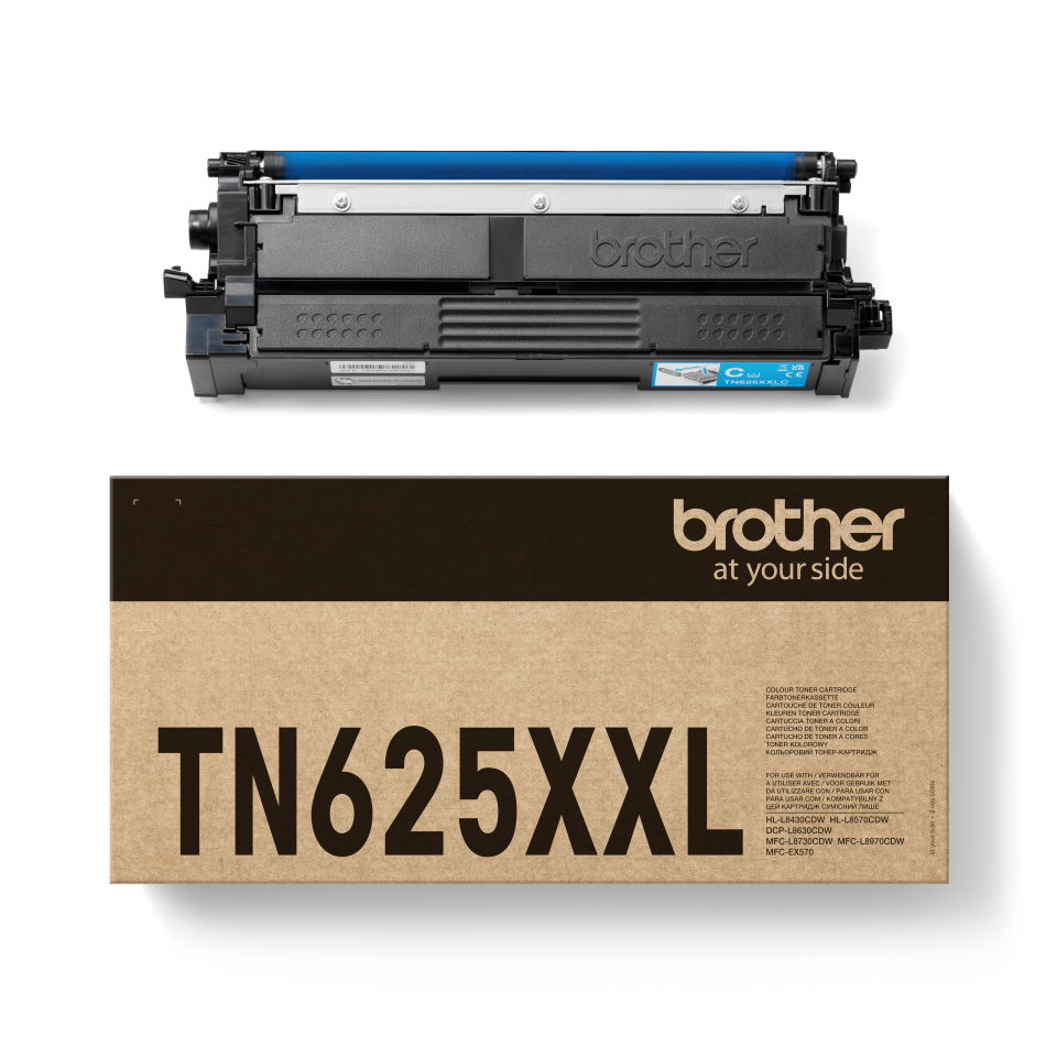 Brother Toner TN-625XXLC / TN625XXLC Cyan XXL, 6.500 Seiten