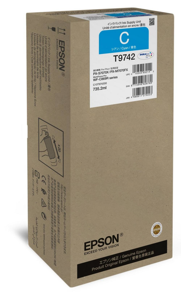 Epson cyan ink tank C13T97420N