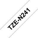 Brother Schriftband unlaminiert TZe-N241 / TZEN241, schwarz auf weiß, 18 mm x 8 m