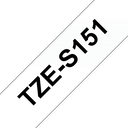 Ruban adhésif puissant Brother TZe-S151 / TZES151, noir sur transparent, 24 mm x 8 m