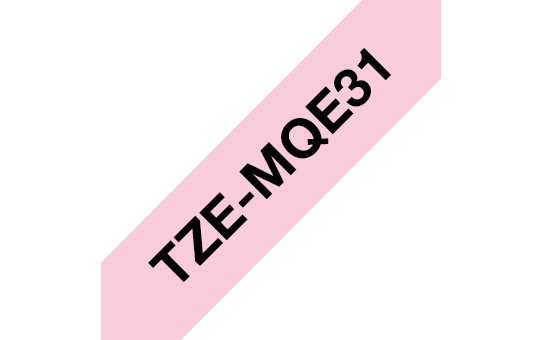 Brother Schriftband pastell TZe-MQE31 / TZEMQE31, schwarz auf pastellrosa, 12 mm x 4 m