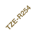 Brother Satinband TZe-R254 / TZER254, gold auf weiß, 24 mm x 4 m