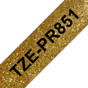 Brother TZe-PR851 / TZEPR851 premium laminated tape, black on gold, 24 mm x 8 m