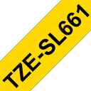 Brother TZe-SL661 / TZESL661 self-laminating tape, black on yellow, 36 mm x 8 m