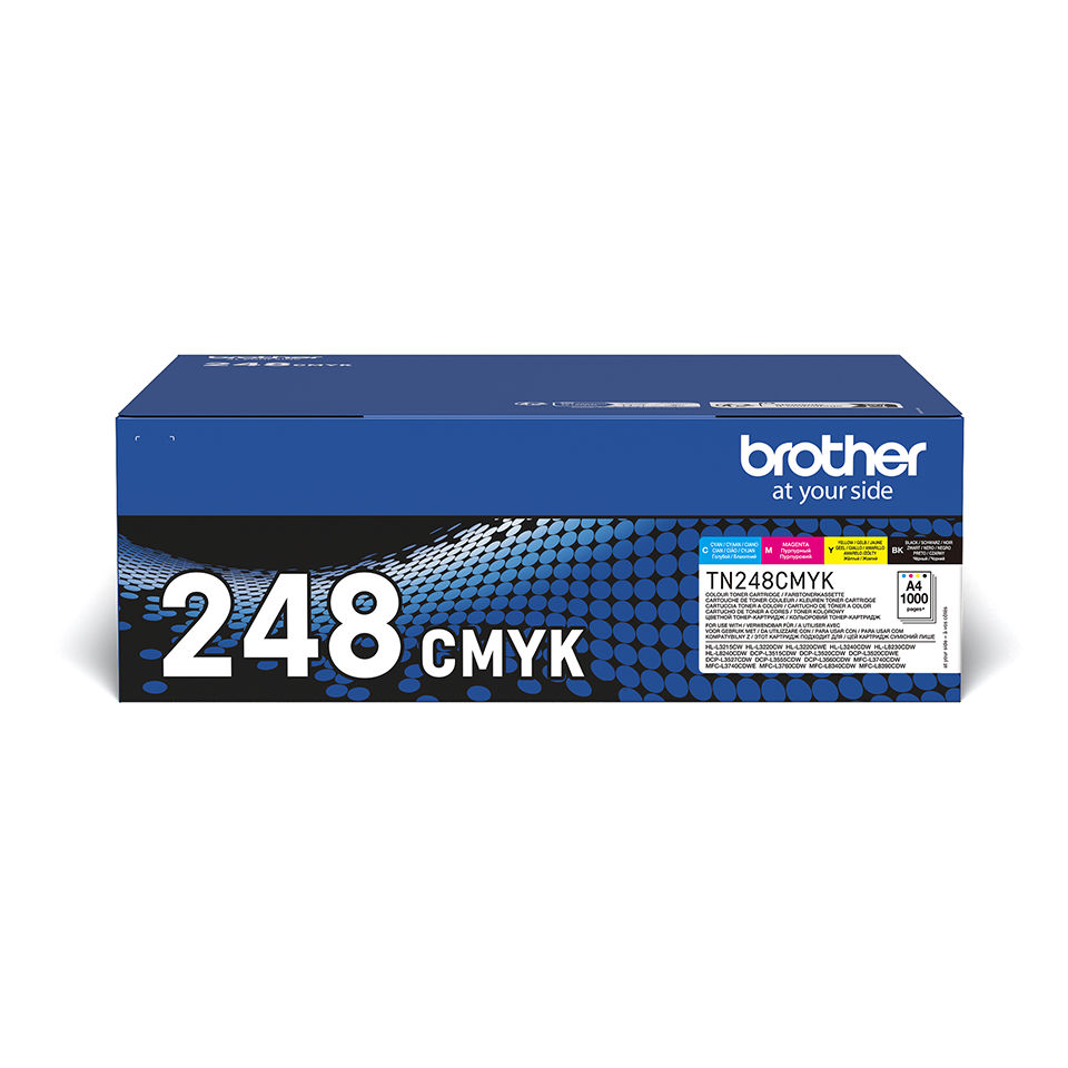 [TN248VAL] Pack toners Brother TN-248VAL / TN248VAL, 4 couleurs, 4 x 1 000 pages