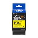 Brother HSe-631E / HSE631E heat shrink tube, black on yellow, 11.2 mm x 1.5 m