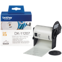 Brother DK-11207 / DK11207 die-cut labels, black on white, Ø 58 mm, 100 labels