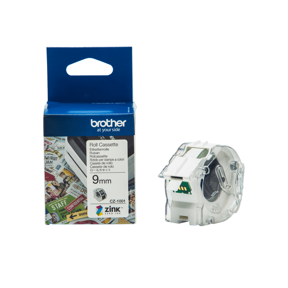 [CZ1001] Brother CZ-1001 / CZ1001 full color label roll, 9 mm x 5 m